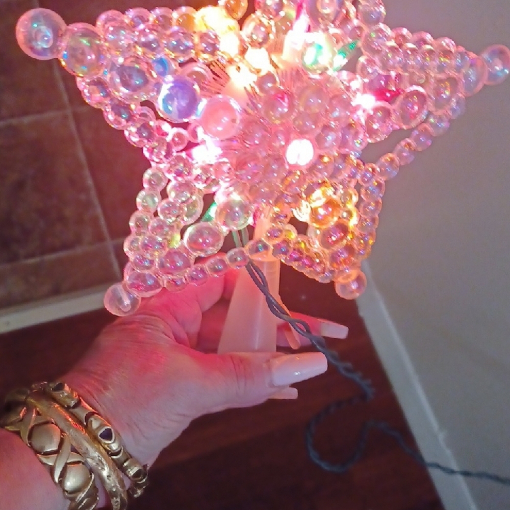 Iridescent Star Tree Topper - Picture 3 of 5